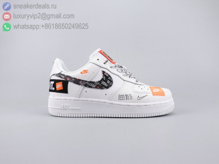 OFF-WHITE X NIKE AIR FORCE 1 LOW JDI WHITE LEATHER UNISEX SKATE SHOES